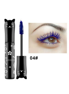 Buy Eyes Makeup Color Mascara Waterproof Fast Dry Eyelashes Curling Lengthening Makeup Eye Lashes Party Stage Use No.04 (Blue) in UAE