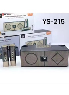 Buy Karaoke Sound System Portable Karaoke Outdoor Rock Speakers Ys-215 Grey in UAE