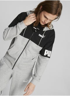 Buy Power Logo Mens Printed Full-Zip Hoodie in UAE