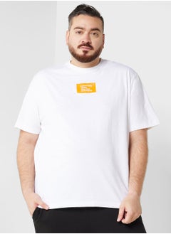 Buy Logo Plus Size Crew Neck T-Shirt in Saudi Arabia