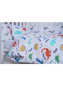 Buy Dino-Roar 2-Piece Comforter Set Blue 110X125cm in UAE