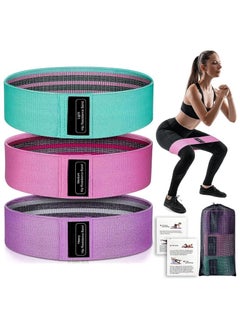 Buy 3 Pieces of Resistance Bands Exercise Workout Bands for Women and Men Stretch Bands for Booty Legs Pilates Flexbands in Saudi Arabia