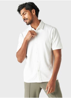 Buy Textured Regular Fit Shirt in Saudi Arabia