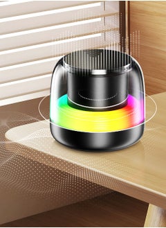 Buy The New Computer Notebook Mini Subwoofer Speaker, with Voice Broadcast, Card Slot Function, Wireless Bluetooth Speaker with USB Type-C Port, Is Easy to Carry. in Saudi Arabia