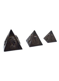 Buy immatgar pharaonic pyramids Statue ancient Egyptian souvenirs gifts for women and men Home Décor Sculpture Pharaohs art (shape 5 - darck - 8 CM Height) in Egypt