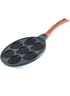 Buy 26cm Non-stick Waffle Pancake Pan - Blue in UAE