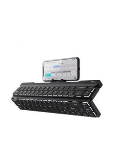 اشتري RK925 Wireless Bluetooth with White Backlit, 68 Keys,60% Foldable Mechanical Keyboard with Built-in Stand Holder في الامارات