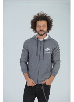 Buy mens Printed ( Wolf ) hoodie with front zipper in Egypt