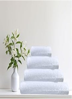 Buy Cotton Towel Model 20 Jacquard - Size: 90 cm x 150 cm - Color: White - Made In Egypt. in Egypt