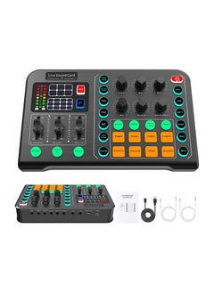 Buy Professional Audio Mixer, Podcast Equipment Bundle, Audio Interface with DJ Mixer Live Sound Card Effects and Voice Changer, for PC/Laptop/Phone/Streaming/Podcasting/Gaming in UAE