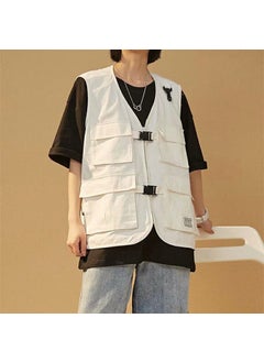 Buy Mens Summer Outdoor Vest Sleeveless JacketWhite White in Saudi Arabia