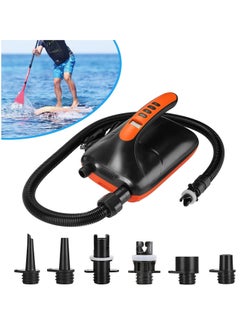 اشتري Air Pump, Electric Digital Air Pump 12V Car Connector Air Inflator, Intelligent Dual Stage and Auto-Off Function, for Paddle Boards, Inflatable Boats Kayaks في الامارات