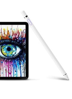 اشتري قلم ستايلس لجهاز iPad - متوافق مع iPad 9/8/7/6/5/4/3/2، Pro 12.9/11/10.5/9.7، Air 5/4/3/2، Mini 6/5/4، بديل لقلم Apple Pencil من الجيل الأول/الثاني في الامارات