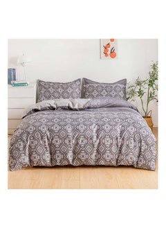 Buy 4-Piece Single Size Duvet Cover Set Microfibre Schooner 1 Duvet Cover 160x210 cm; 1 Fitted Sheet 120x200x25 cm; 2 Pillow Cover 48x74cm Multicolor in UAE