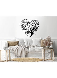 Buy Tree heart Sticker wall decal 80x80 Black in Egypt