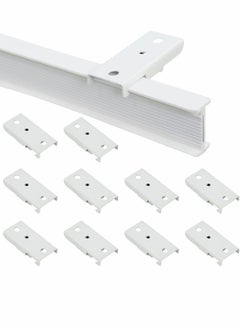 Buy Ceiling Track Mounting Bracket, Curtain Track Bracket Slide Rail Accessories, DIY Mount for Straight or Curved Curtain Track, Side Mount or Ceiling Mount (38 Pcs) in UAE