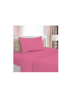 Buy Double bed sheet set with elasticated edges made of 100 percent super soft cotton provides the perfect finishing touch is comfortable durable and beautiful in Saudi Arabia