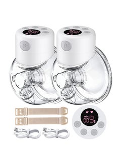 Buy Wearable Breast Pump Double Hands Free Breastpumps Pain Free Silent Electric Breastfeeding Pump with Massage Mode USB Rechargeable Breast Pump Wireless Milk Extractor for Mom Breastpump in UAE