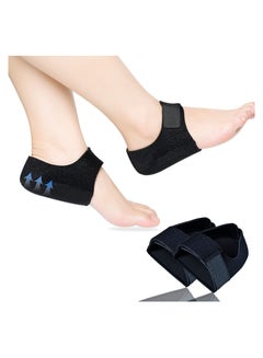 Buy 1 Pair Heel Protectors Support for Heel Pain Plantar Fasciitis Achilles Gel Heel Cushion Pads in Saudi Arabia