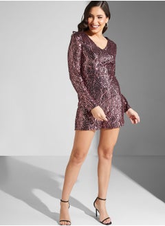 اشتري Long Sleeved Shimmer Playsuit في السعودية