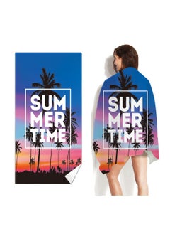 Buy COOLBABY Quick Drying Beach Towel Beach Swimming Towel Single Sided Printing Microfiber Portable Beach Swimming Bath Towel in UAE