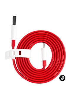 Buy "New Official Dash Charge Type-C Cable for OnePlus – Red, Fast Charging Cable" in UAE