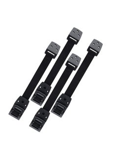 Buy Antitip Furniture Straps Adjustable Tv Safety Straps Wall Anchor For Earthquake Resistant Heavy Duty Mounting Straps For Baby Proofing & Child Safety 4 Pack (Black) in UAE