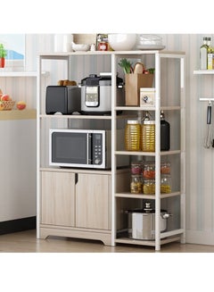 Buy Kitchen Rack Storage Cabinet Spice Holder Multi Function Microwave Oven Stand Save Space Organizer Shelf in UAE