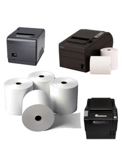 Buy FATI 80 x 80 mm Premium Thermal Paper Till Receipt Roll for EPOS Printer, POS Terminal, Cash Register (5 Rolls Pack) in UAE