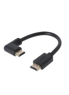 Buy Keendex 1801 HDMI Left Angle Cable, 15 cm - Black in Egypt