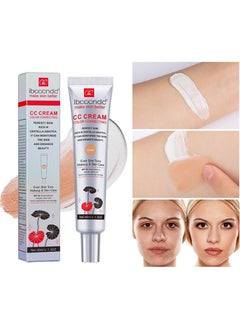 Buy Skin Tone Correcting CC Cream with Centella Asiatica, Concealing and Moisturising CC Cream Color Correcting, Repairing Redness and Acne Marks, Water and Sweat Resistant, SPF 25 (01#DARK) in Saudi Arabia