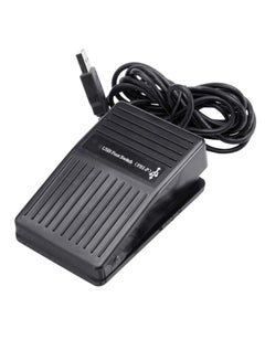 Buy Black USB Single Foot Switch Momentary Pedal Control Keyboard Mouse Action Defined PC Laptop in UAE
