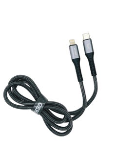 Buy Cable PD CHARGING USB-C TO LIGHTNING,  3A OUTPUT Max 30W POWER DATA TRANSMISSION, Length 1 Meter NEW SMART CHIP in Saudi Arabia