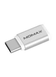 اشتري MOMAX Adapter Micro USB to Type-C - Silver في السعودية