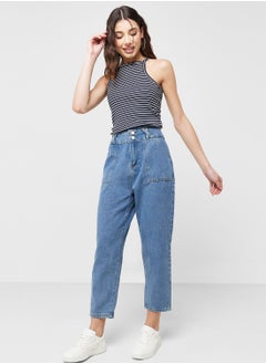 اشتري High Waisted Mom Jeans في الامارات