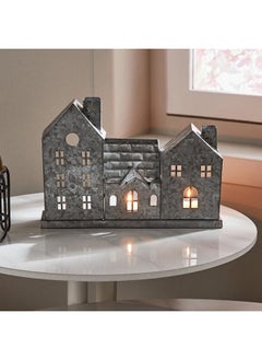 Buy Splendid Metal Home Shaped Candleholder 28 x 20 x 6 cm in Saudi Arabia