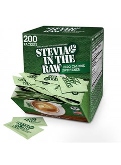 Buy Stevia In The Raw, Plant Based Zero Calorie, No Erythritol, Sugar Substitute, Sugar-Free Sweetener For Coffee, Hot And Cold Drinks, Suitable For Diabetics, Vegan, Gluten-Free, 200 Count Packets (1 Pa in UAE