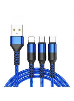 اشتري 3 In 1 USB Charging Cable 1.25M Blue في السعودية