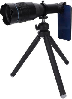 Buy High Power 60X HD Telephoto Lens 650‑700mm Length External Zoom Lens with Phone Tripod for Smartphone Lens Attachment in UAE