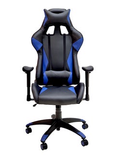 اشتري SBF High Back Faux Leather Gaming Chair with 2D Armrests - Reclining Office Chair with Adjustable Height, Headrest, Lumbar Support, Ergonomic Swivel Computer Chair, Blue Black في الامارات