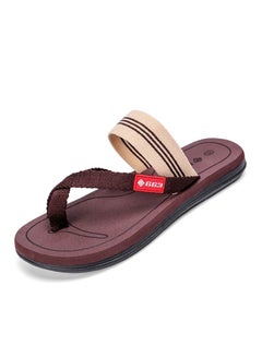 Buy Men/Women New Summer Beach Shoes Flip-flops Brown in UAE