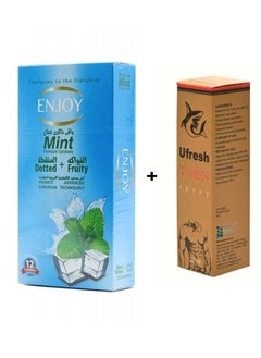 Buy Spray for men 30 ml + 12-Piece Mint Premium Condoms in Saudi Arabia