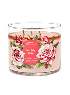 Buy Bubbly Rose 3-Wick Candle in UAE