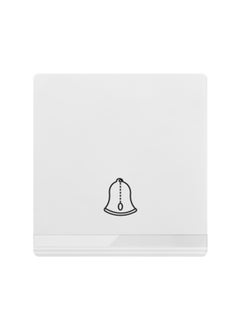 Buy Vmax V5 Series Door Bell Frameless Wall Switch 3X3 Inches White Ivory in UAE