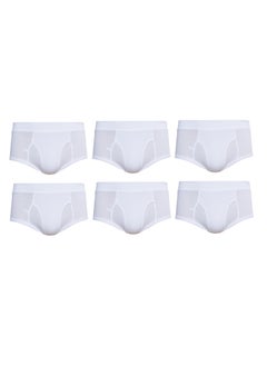 اشتري John Gladstone Mens Brief White pack of 6 في الامارات