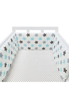Buy Baby Crib Bumper Infant Bed Soft Cotton Pad Cot Protector Newborn Room Nursery Bedding Decor 130*30cm in UAE