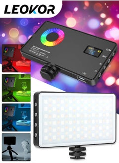 Buy RGB Video Light,360° Full Color,Built-in 4000 mAh Battery,24 Lighting Effects,Photography Fill Light,Portable LED Camera Light in Saudi Arabia