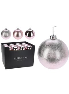 Buy Homesmiths Xmas Ball 120Mm Pink Assorted 1 Piece in UAE