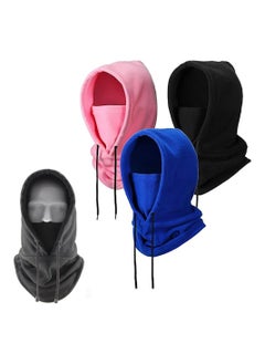 Buy Thermal Fleece Hats - 3-Pack Perfect for Riding, Skiing, and Sports. Stay Warm and Stylish with this Heavyweight Winter Fleece Balaclava and Neck Wrap Combo. One Size Fits All in UAE