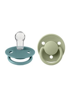 اشتري Pack of 2 De Lux Silicone Pacifier Onesize Island Sea and Sage في الامارات